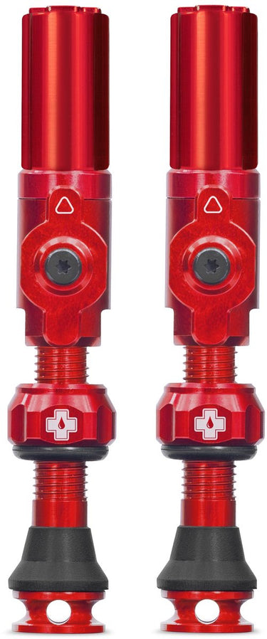 Muc-off tubeless ventiel big bore hybrid medium red auto schräder ventiel 35mm