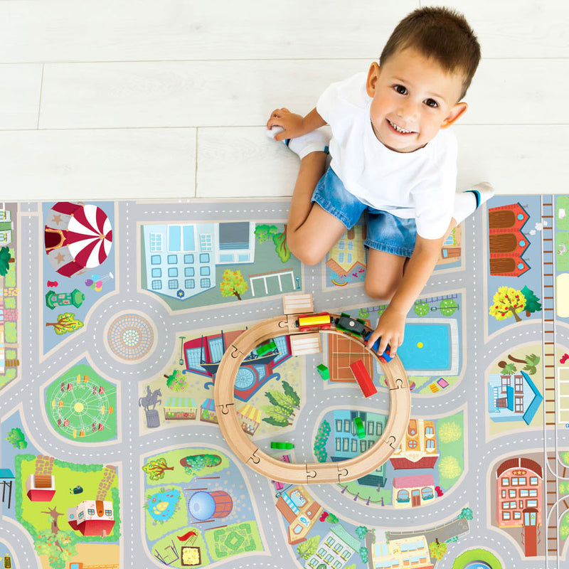 Load image into Gallery viewer, Achoka Speelmat City Roll Over junior 100 x 150 cm PVC
