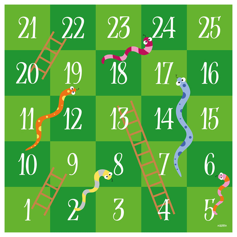 Load image into Gallery viewer, Achoka Speelkleed Slangen en Ladders, 200x200cm
