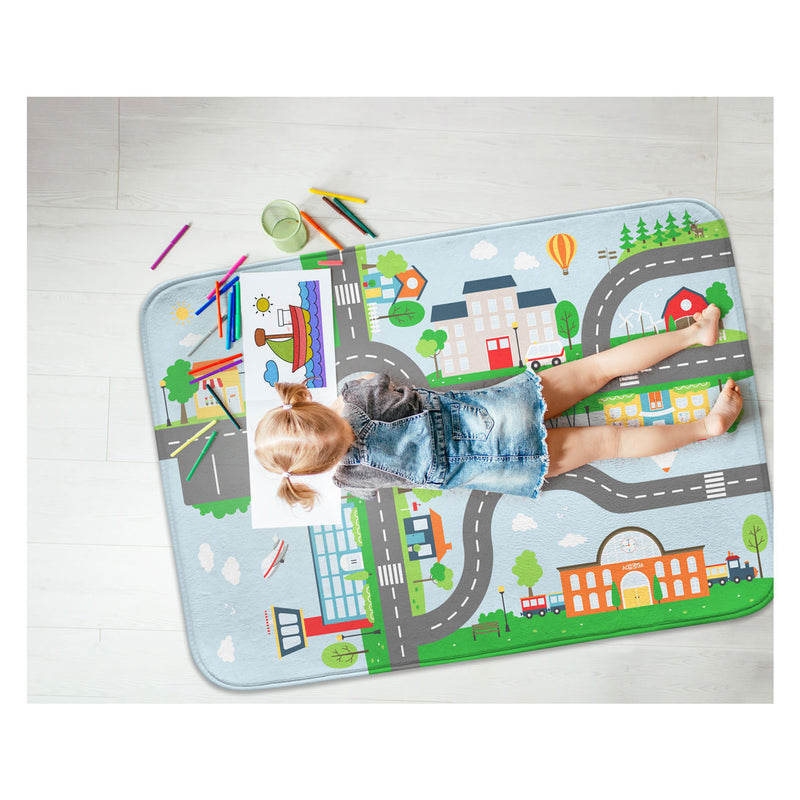Load image into Gallery viewer, Achoka Speelkleed Verkeer en Vliegveld, 100x150cm
