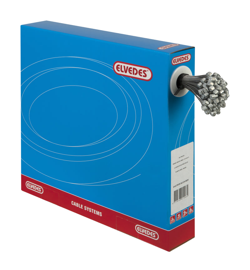 Load image into Gallery viewer, Rem binnenkabels Elvedes 2250mm RVS Slick Ø1,5mm T-nippel (100 stuks)
