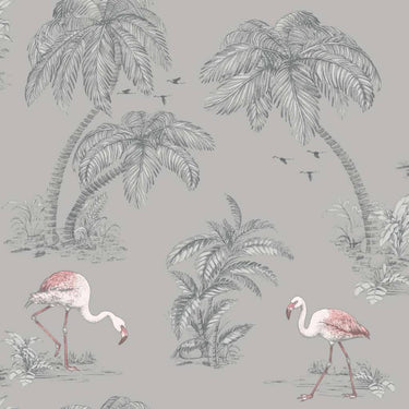 Dutch wallcoverings dutch wallcoverings behang flamingo grijs
