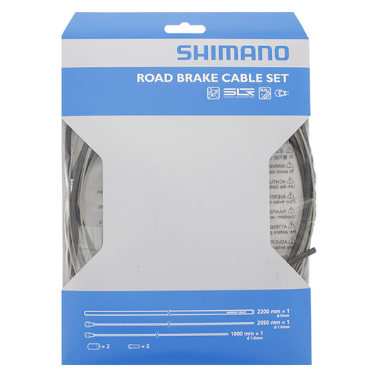 Shimano remkabelset race rvs - zwart