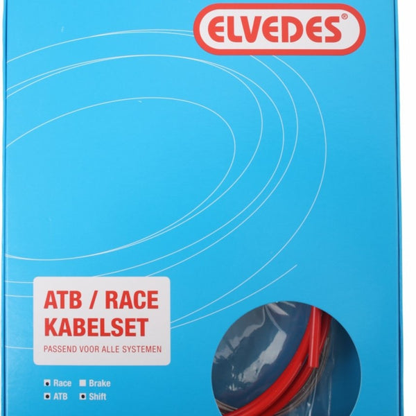 Shift cable kit Elvedes ATB / race complete - red (in box)