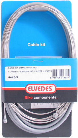 brake cable set 1700/2350 mm stainless steel silver/grey