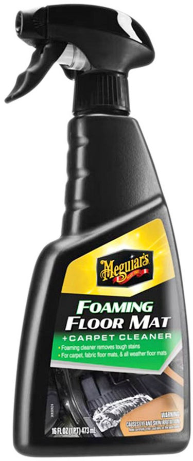 Meguiar's meguiar’s foaming floor mat carpet cleaner – 473ml – interieurreiniger auto – voor tapijt vloermatten – sterke schuimformule