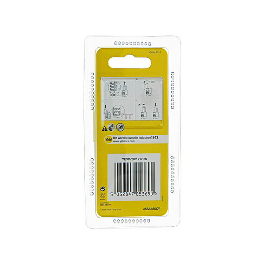 Yale 1065213 - hangslot 20mm alu zilver std | 6 stuks