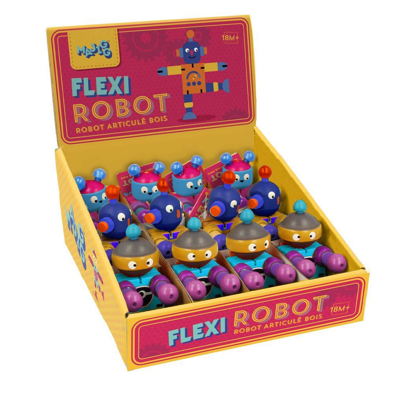 Load image into Gallery viewer, Flexi houten robots.fsc. 12 stuks. 3+
