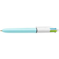 Balpen bic kunststofhouder medium 0,4 mm 4-kleuren drukknop