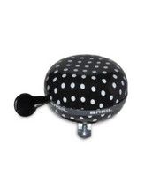 Basil Polkadot - bicycle bell - 80 mm - black / white