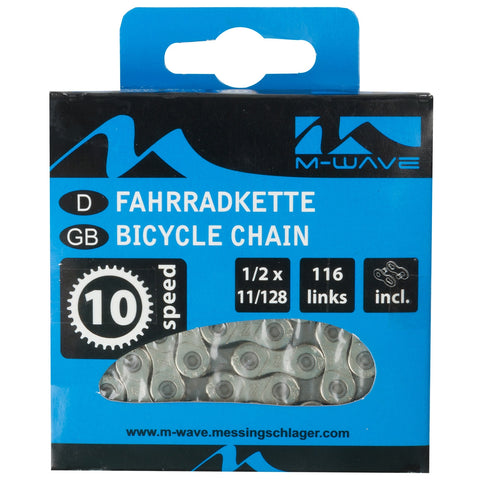 M-Wave chain 10 speed, 1/2x11/128 116L gray (hanging packaging)