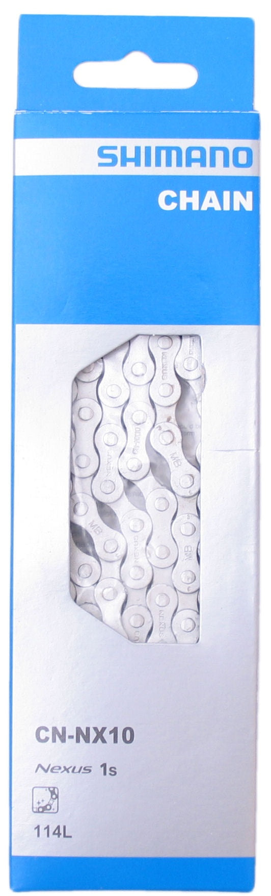 Load image into Gallery viewer, Shimano Nexus CN-NX10 ECNNX10C114 - Stadsfietsketting 1 2 x 1 8, 114 schakels, grijs
