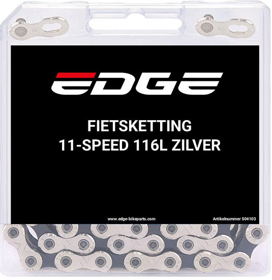 Edge fietsketting 11 speed chn-004 met 116 schakels - zilver