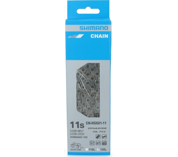 Shimano chain 126 105 11S CN-HG601-11 with QuickLink