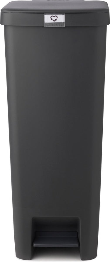 Brabantia stepup prullenbak - 40 l - dark grey