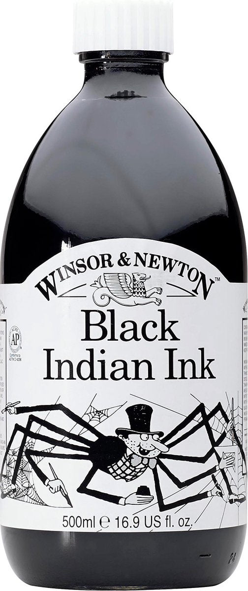Winsor newton - hobby inkt - oost indische inkt - zwart - 250ml