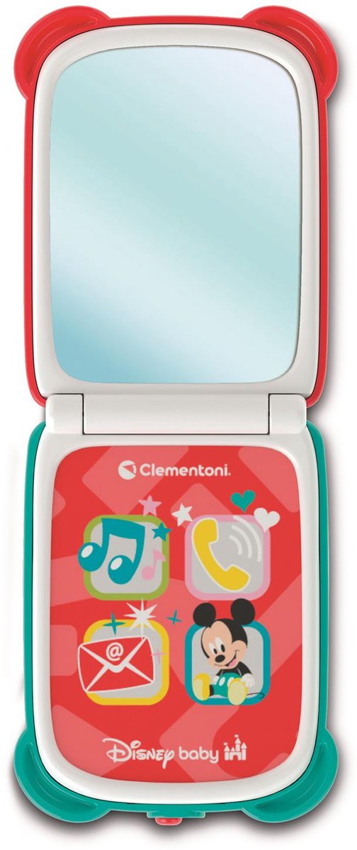 Load image into Gallery viewer, Clementoni baby disney mickey mouse telefoon inklapbaar
