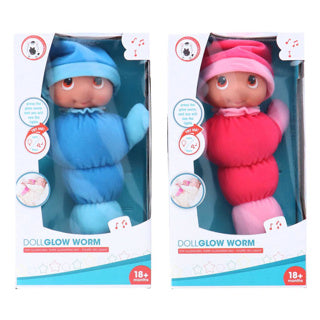 Load image into Gallery viewer, My beautiful dolls room pop gloeiworm 28 cm met licht en geluid 2 assorti | 2 stuks
