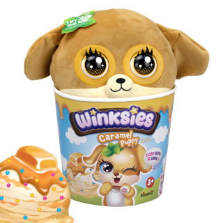 Silverlit winksies caramel puppy - interactieve knuffel in een ijsbeker