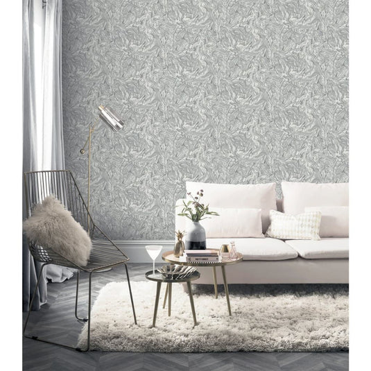 Dutch wallcoverings behang liquid marble grijs