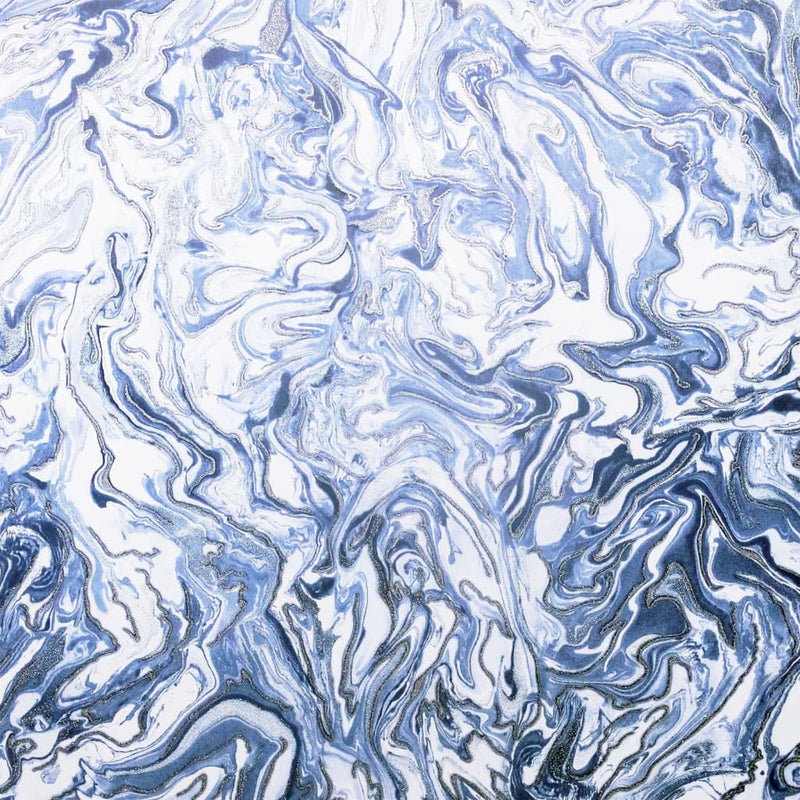 Load image into Gallery viewer, Dutch wallcoverings behang liquid marble blauw
