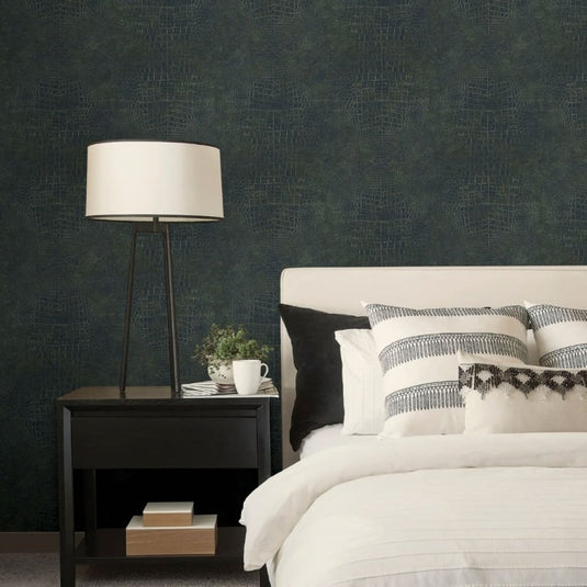 Noordwand behang croco groen