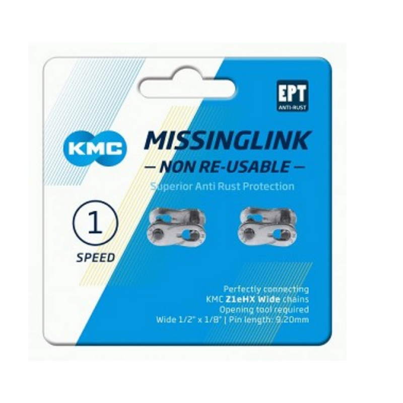 Load image into Gallery viewer, KMC Schakel WideKMC MissingLink Z1eHX NR EPT - Fietskettingslot, 2m, zwart
