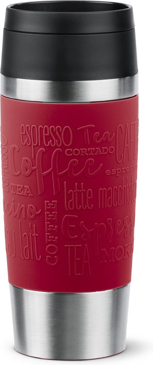 Tefal travel mug classic - thermosfles - 0.36l - rood - compact - lekvrij - geschikt voor koffie