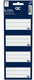 Qc colour zelfklevende schooletiketten marineblauw - set van 16 stuks