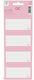 Qc colour zelfklevende schooletiketten roze - set van 16 stuks