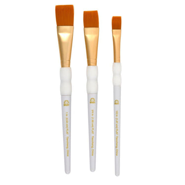 Folkart • soft grip wash paint brush set 3pcs