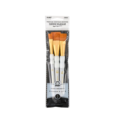 Folkart • soft grip wash paint brush set 3pcs