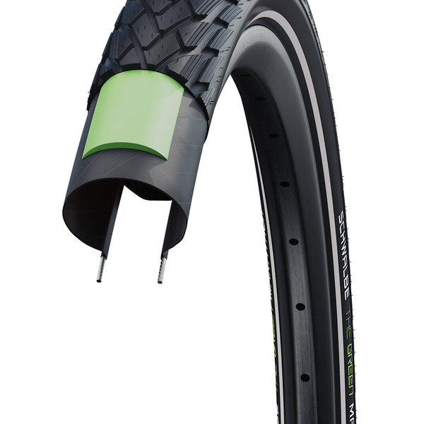 Schwalbe Buitenband Green Marathon GreenGuard 28 x 2.00 50-622mm zwart met reflectie