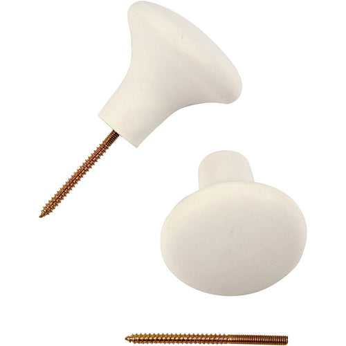 Creativ company haak, h: 5,1 cm, d 5,4 cm, wit, 4 stuk 1 doos