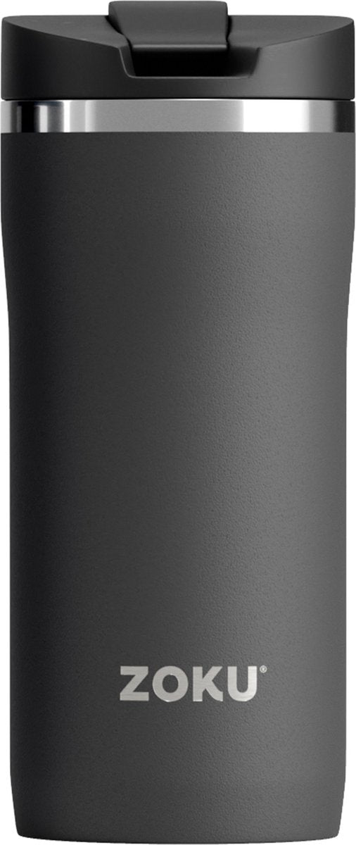 Zoku thermosbeker, 355 ml, rvs polypropyleen, bpa vrij, zwart-