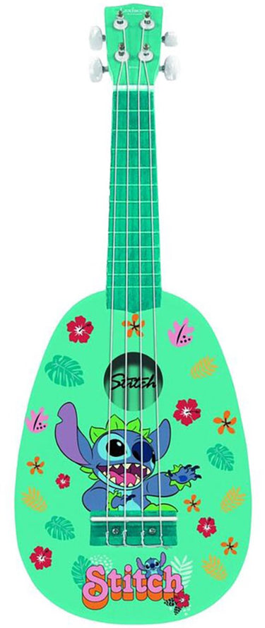 Lexibook stitch wooden ukulele met nylon snaren - 21'' 53 cm