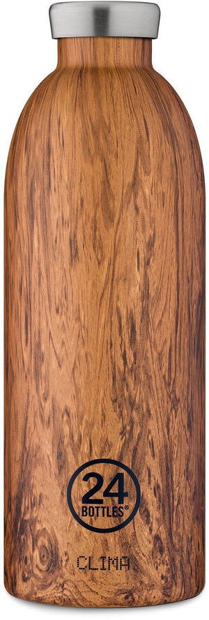 24bottles thermosfles clima bottle sequoia wood 850 ml