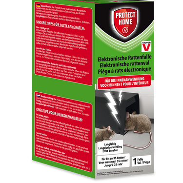 Pro-tect 1076862 - val ratten electronic 1st protect home | 1 stuks