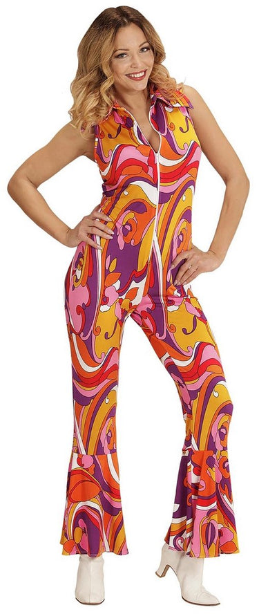 Widmann groovy geralda 70s dames jumpsuit, orchidee - vrouw