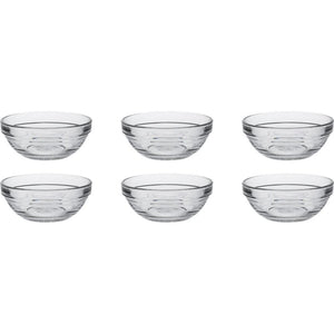 Duralex schaal lys stapelbaar rond hardglas 125ml 9cm 6 stuks