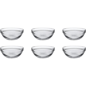 Duralex schaal lys rond stapelbaar 200ml hardglas 6 stuks 10,5x4.3cm
