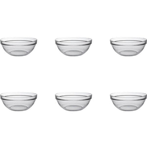 Duralex schaal lys stapelbaar rond 970ml hardglas 17cm 6 stuks