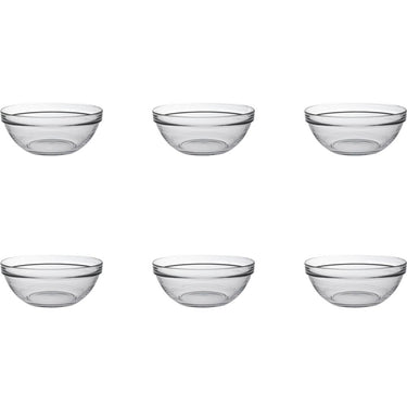 Duralex schaal lys stapelbaar rond 970ml hardglas 17cm 6 stuks