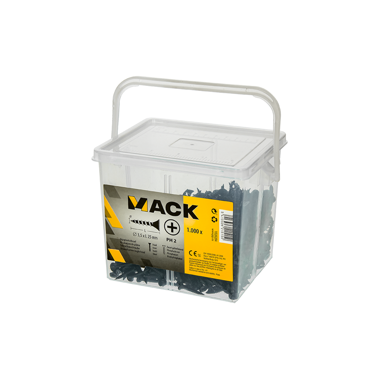 Load image into Gallery viewer, Mack 1020284 - box gipsplaatschroeven 3,5 x 25 mm 1000 st | 6 stuks
