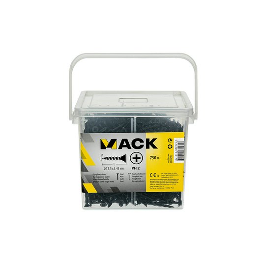 Mack 1020286 - box gipsplaatschroeven 3,5 x 45 mm 750 st | 6 stuks