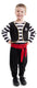 Little adventures - pirate verkleedset – maat 110-122 - comfortabel wasbaar – piraten verkleedset voor kinderen