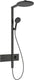 Hansgrohe raindance alive s puro - showerpipe - select-knop bediening - 300mm maat - 1 straalfunctie - brushed black chrome - met thermostaat