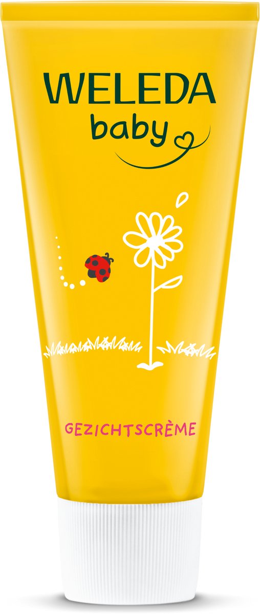 Weleda baby gezichtscrème - calendula kamille - hydrateert voedt intensief - 100% natuurlijke ingrediënten - 50ml
