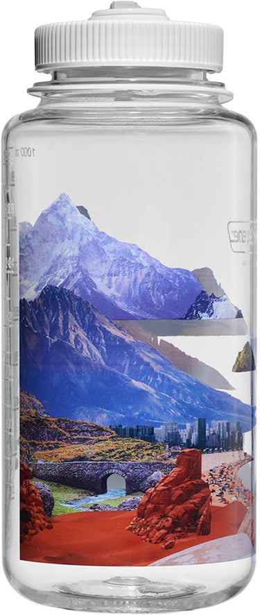 Nalgene - wide-mouth bottle - drinkfles - waterfles - 1000ml - mixed landscapes - sustain - bpa free