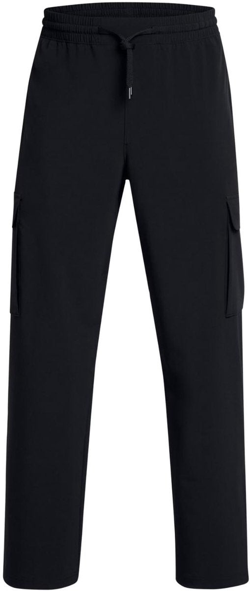 Under armour ua vibe woven cargo pants-blk heren sportbroek - zwart - wit